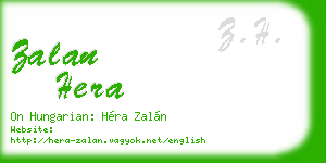 zalan hera business card